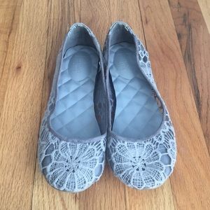 Ballet Flats Gray Jellypop Lace